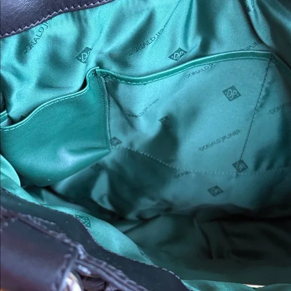 NWT Donald J Pliner handbag, black pleated leather. Black. Retail price : $395 - Picture 10 of 14